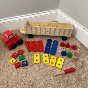 Melissa and Doug wooden Big Rig building set